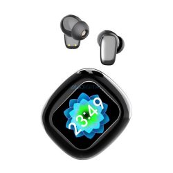   BLITZWOLF PLUS bluetooth fülhallgató SZTEREO (v5.4, TWS, mikrofon, aktív zajszűrő, LED kijelző + töltőtok) FEKETE