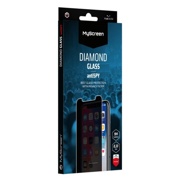 MYSCREEN ANTISPY GLASS EDGE képernyővédő üveg (2.5D, betekintés védelem, 9H) ÁTLÁTSZÓ Samsung Galaxy S25 Ultra (SM-S938)
