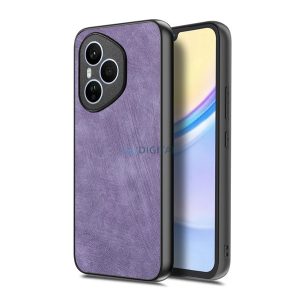 Szilikon telefonvédő (ütésállóság, bőr hatású hátlap, kameravédő) LILA Honor 400 Pro