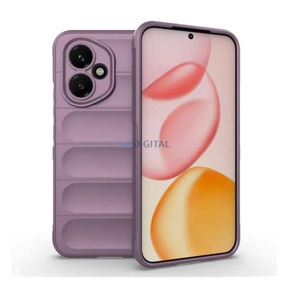 Szilikon telefonvédő (ütésállóság, kameravédő, 3D) LILA Honor 400