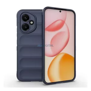 Szilikon telefonvédő (ütésállóság, kameravédő, 3D) SÖTÉTKÉK Honor 400