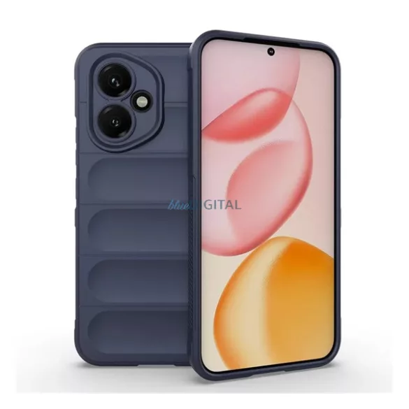 Szilikon telefonvédő (ütésállóság, kameravédő, 3D) SÖTÉTKÉK Honor 400