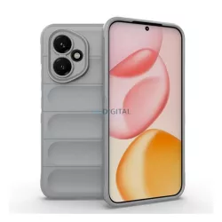   Szilikon telefonvédő (ütésállóság, kameravédő, 3D) VILÁGOSSZÜRKE Honor 400