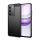 Szilikon telefonvédő (ütésállóság, légpárnás sarok, szálcsiszolt, karbon minta) FEKETE Realme C75 4G
