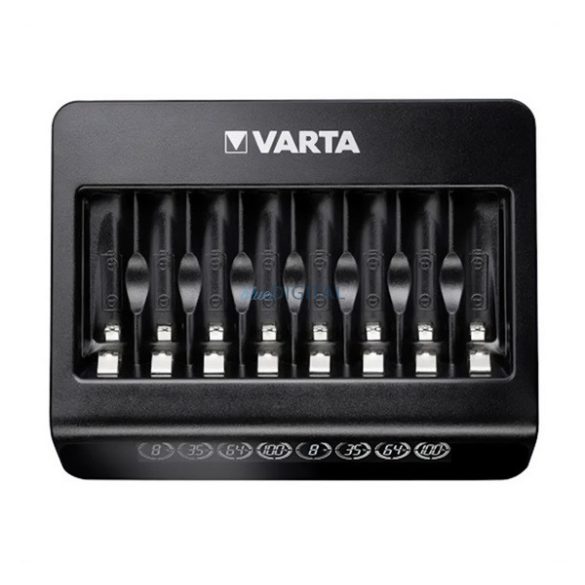 VARTA LCD MULTI CHARGER+ akkutöltő (240V, 8xAA/AAA elem kompatibilis, LED kijelző) FEKETE