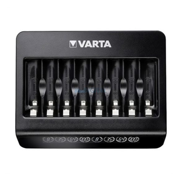 VARTA LCD UNIVERSAL MULTI CHARGER+ akkutöltő (240V, AAA/AA/C/D/9V elem kompatibilis, LED kijelző) FEKETE