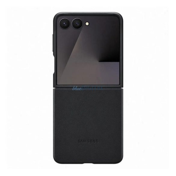 SAMSUNG műanyag telefonvédő (ECO vegán bőr hátlap) FEKETE Samsung Galaxy Z Fold7 (SM-F966)