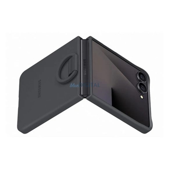 SAMSUNG szilikon telefonvédő (telefongyűrű) FEKETE Samsung Galaxy Z Fold7 (SM-F966)