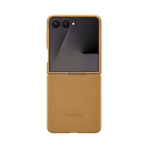 SAMSUNG műanyag telefonvédő (ECO vegán bőr hátlap) BARNA Samsung Galaxy Z Fold7 (SM-F966)