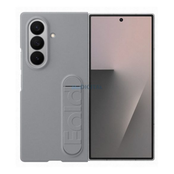 SAMSUNG szilikon telefonvédő (matt, kitámasztó + képernyővédő fólia) VILÁGOSSZÜRKE Samsung Galaxy Z Fold7 (SM-F966)