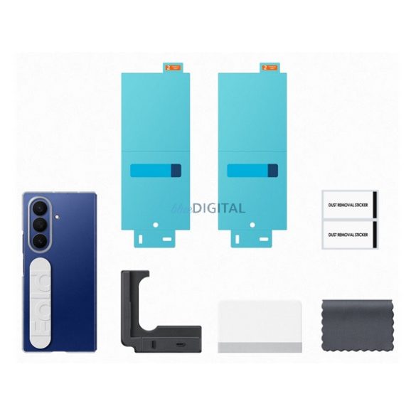 SAMSUNG szilikon telefonvédő (kézpánt + képernyővédő fólia) ÁTLÁTSZÓ Samsung Galaxy Z Fold7 (SM-F966)