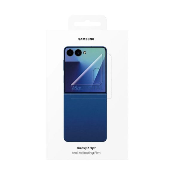 SAMSUNG képernyővédő fólia 2db (tükröződésmentes, törlőkendő, külső kijelző + segédkeret) ÁTLÁTSZÓ Samsung Galaxy Z Flip7 (SM-F766)