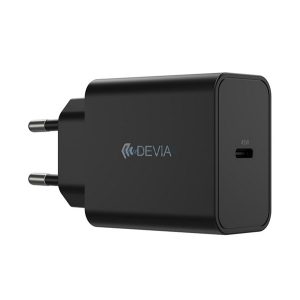 DEVIA ROCKET hálózati töltő Type-C aljzat (45W, PD gyorstöltő) FEKETE