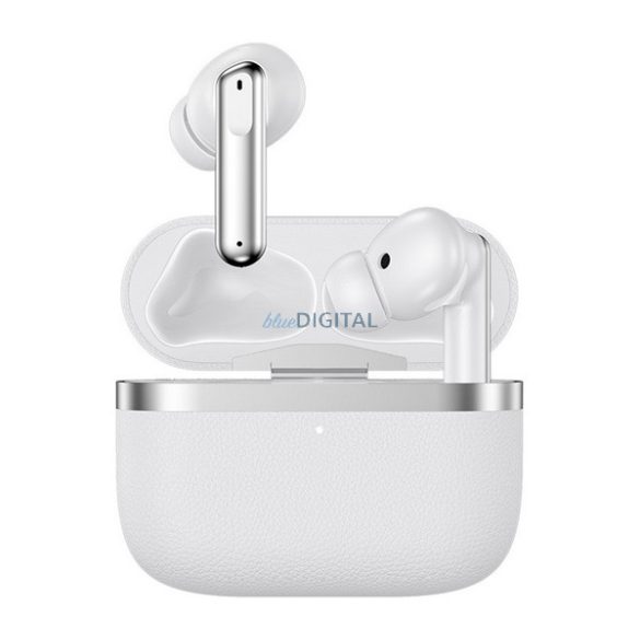 DEVIA ULTRA1 bluetooth fülhallgató SZTEREO (v5.4, TWS, mikrofon, aktív zajszűrő, bőr hatás + töltőtok) FEHÉR