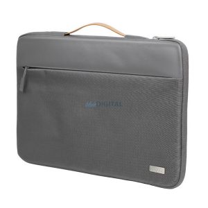 HOCO GT7 tok fekvő, bőr hatású LAPTOP/NOTEBOOK/TABLET (univerzális, 14" méret) SÖTÉTSZÜRKE
