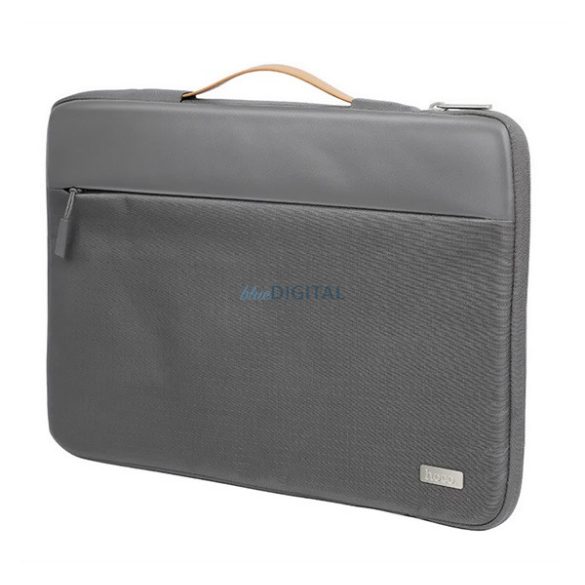 HOCO GT7 tok fekvő, bőr hatású LAPTOP/NOTEBOOK/TABLET (univerzális, 14" méret) SÖTÉTSZÜRKE