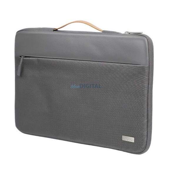 HOCO GT7 tok fekvő, bőr hatású LAPTOP/NOTEBOOK/TABLET (univerzális, 16" méret) SÖTÉTSZÜRKE