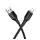 HOCO X120 adatkábel (USB - lightning, 2.4A, gyorstöltő, 100cm) FEKETE