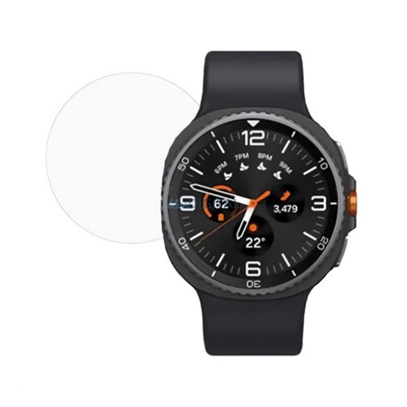 Kijelzővédő üveg (2.5D, 9H) ÁTLÁTSZÓ Samsung Galaxy Watch 8 eSIM 40mm (SM-L325), Galaxy Watch 8 40mm (SM-L320)