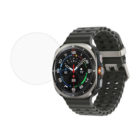 Kijelzővédő üveg (2.5D, 9H) ÁTLÁTSZÓ Samsung Galaxy Watch 8 Classic 46mm (SM-L500), Galaxy Watch 8 Classic eSIM 46mm (SM-L505)