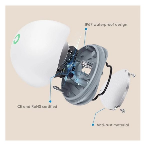 MEROSS MS400HK vízszivárgás érzékelő (WiFi) FEHÉR