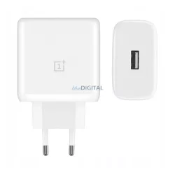   ONEPLUS hálózati töltő USB aljzat (65W, PD gyorstöltő) FEHÉR