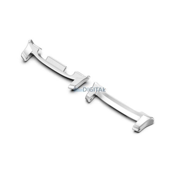 Óraszíj csatlakozó adapter (egyedi méret, 1 pár, átalakító, fém, 22mm) EZÜST Samsung Galaxy Watch 8 eSIM 44mm (SM-L335), Galaxy Watch 8 eSIM 40mm (SM-L325), Galaxy Watch 8 44mm (SM-L330)