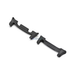   Óraszíj csatlakozó adapter (egyedi méret, 1 pár, átalakító, fém, 22mm) FEKETE Samsung Galaxy Watch 8 44mm (SM-L330), Galaxy Watch 8 40mm (SM-L320), Galaxy Watch 8 eSIM 44mm (SM-L335)
