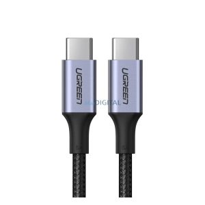 UGREEN US316 adatkábel (Type-C - Type-C, 100W, 5A, gyorstöltő 3.0, 200cm) FEKETE