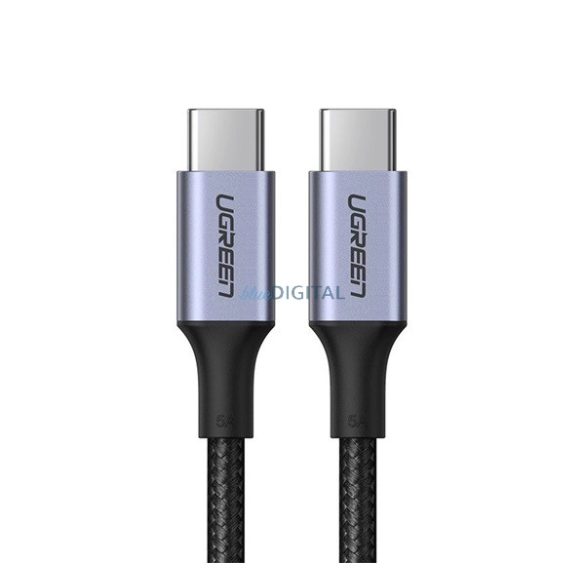 UGREEN US316 adatkábel (Type-C - Type-C, 100W, 5A, gyorstöltő 3.0, 200cm) FEKETE