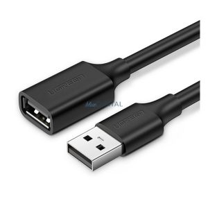 UGREEN USB adatkábel hosszabbító (USB - USB, 500cm) FEKETE
