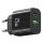 USAMS T65 hálózati töltő USB+Type-C aljzat (25W, PD gyorstöltő) FEKETE