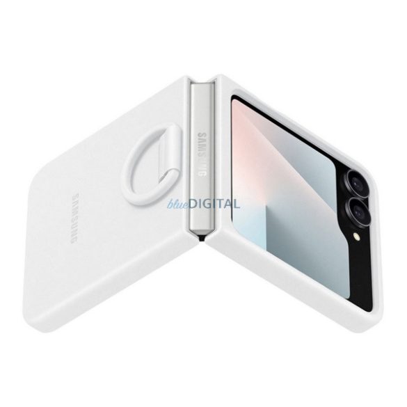 SAMSUNG szilikon telefonvédő (telefongyűrű) FEHÉR Samsung Galaxy Z Flip6 (SM-F741), Galaxy Z Flip7 FE (SM-F761)