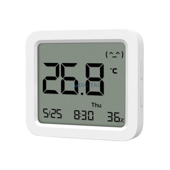 XIAOMI MI Temperature and Humidity Monitor 3 Mini okos hőmérő és páratartalom érzékelő (Bluetooth) FEHÉR