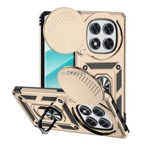 Defender szilikon telefonvédő (ütésállóság, tartógyűrű, kameravédő) ARANY Xiaomi Redmi Note 14 Pro 4G