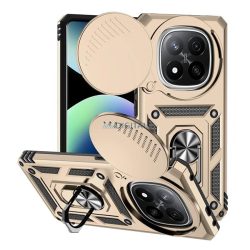   Defender szilikon telefonvédő (ütésállóság, tartógyűrű, kameravédő) ARANY Xiaomi Redmi Note 14 Pro Plus 5G