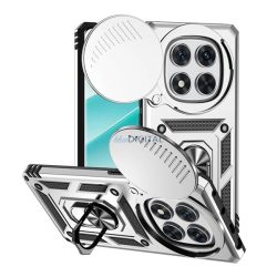   Defender szilikon telefonvédő (ütésállóság, tartógyűrű, kameravédő) EZÜST Xiaomi Redmi Note 14 Pro 4G