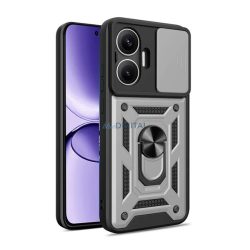   Defender szilikon telefonvédő (ütésállóság, tartógyűrű, kameravédő) EZÜST Xiaomi Poco F7