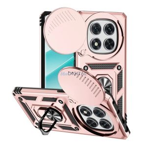 Defender szilikon telefonvédő (ütésállóság, tartógyűrű, kameravédő) ROZÉARANY Xiaomi Redmi Note 14 Pro 4G