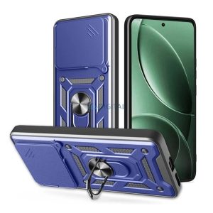 Defender szilikon telefonvédő (ütésállóság, tartógyűrű, kameravédő) SÖTÉTKÉK Xiaomi Poco F7 Pro