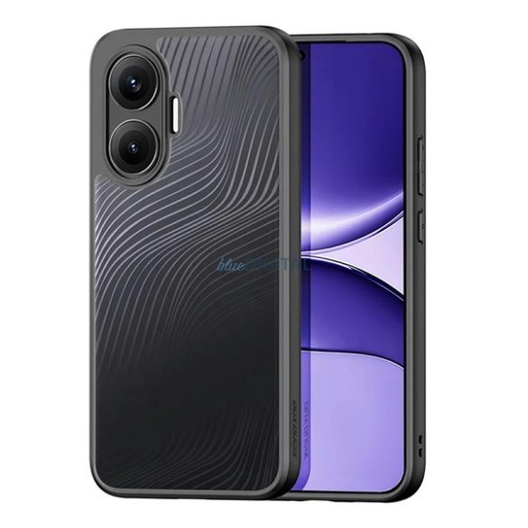 DUX DUCIS AIMO szilikon telefonvédő (ütésállóság, kameravédő, matt, hullám) FEKETE Xiaomi Poco F7