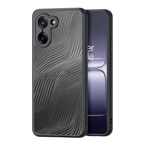 DUX DUCIS AIMO szilikon telefonvédő (ütésállóság, kameravédő, matt, hullám) FEKETE OnePlus Nord CE5