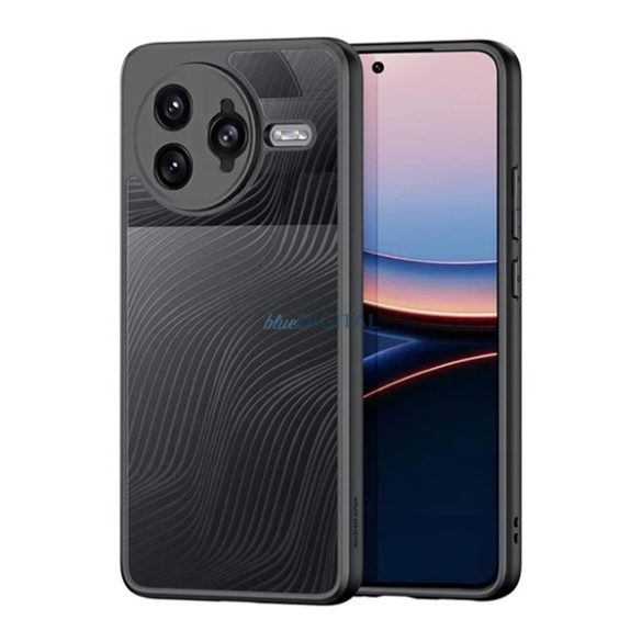 DUX DUCIS AIMO szilikon telefonvédő (ütésállóság, kameravédő, matt, hullám) FEKETE Xiaomi Poco F7 Ultra