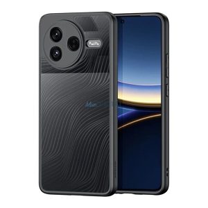 DUX DUCIS AIMO szilikon telefonvédő (ütésállóság, kameravédő, matt, hullám) FEKETE Xiaomi Poco F7 Pro