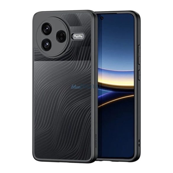 DUX DUCIS AIMO szilikon telefonvédő (ütésállóság, kameravédő, matt, hullám) FEKETE Xiaomi Poco F7 Pro