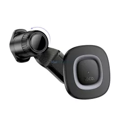  HOCO HW30 autós tartó (szellőzőre, mágneses, 360°, wireless, gyorstöltő, 15W) FEKETE