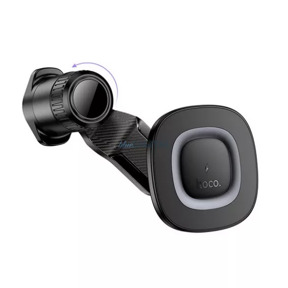 HOCO HW30 autós tartó (szellőzőre, mágneses, 360°, wireless, gyorstöltő, 15W) FEKETE