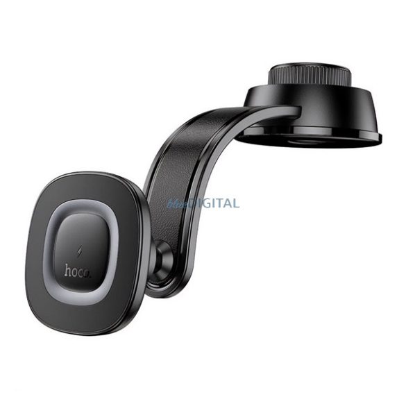 HOCO HW31 autós tartó (műszerfalra, mágneses, 360°, wireless, gyorstöltő, 15W) FEKETE