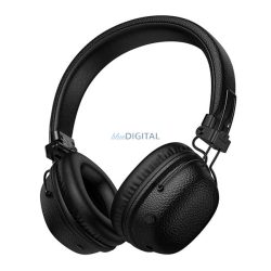  HOCO W64 bluetooth fejhallgató SZTEREO (v5.3, 3.5mm jack aljzat, összecsukható) FEKETE