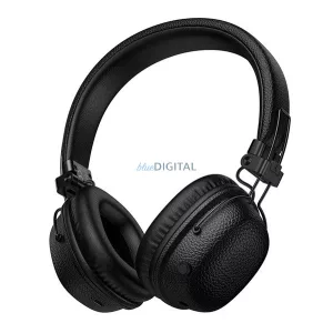 HOCO W64 bluetooth fejhallgató SZTEREO (v5.3, 3.5mm jack aljzat, összecsukható) FEKETE